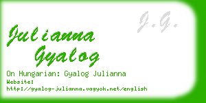 julianna gyalog business card